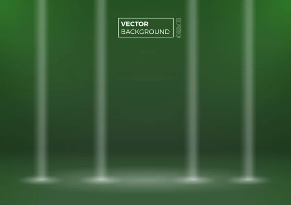 Habitación Blanco Gradiente Abstracto Moderno Fondo Verde Ilustración Vectorial Con — Vector de stock