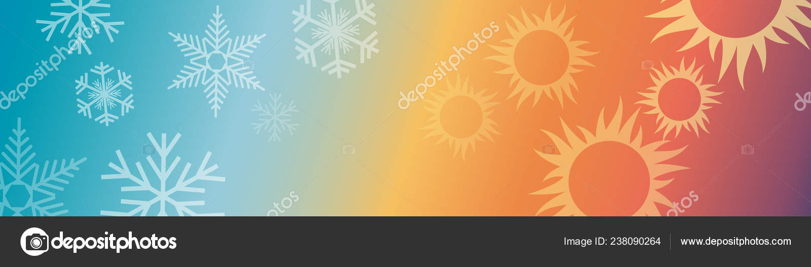 Vector Abstract Background Domestic Heating Cooling Header Banner