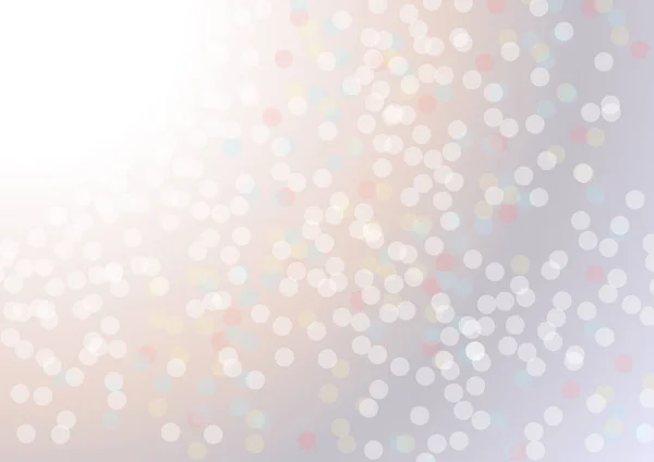 Fond Abstrait Flou Blanc Bokeh Noël Brouillé Belles Lumières Noël — Image vectorielle
