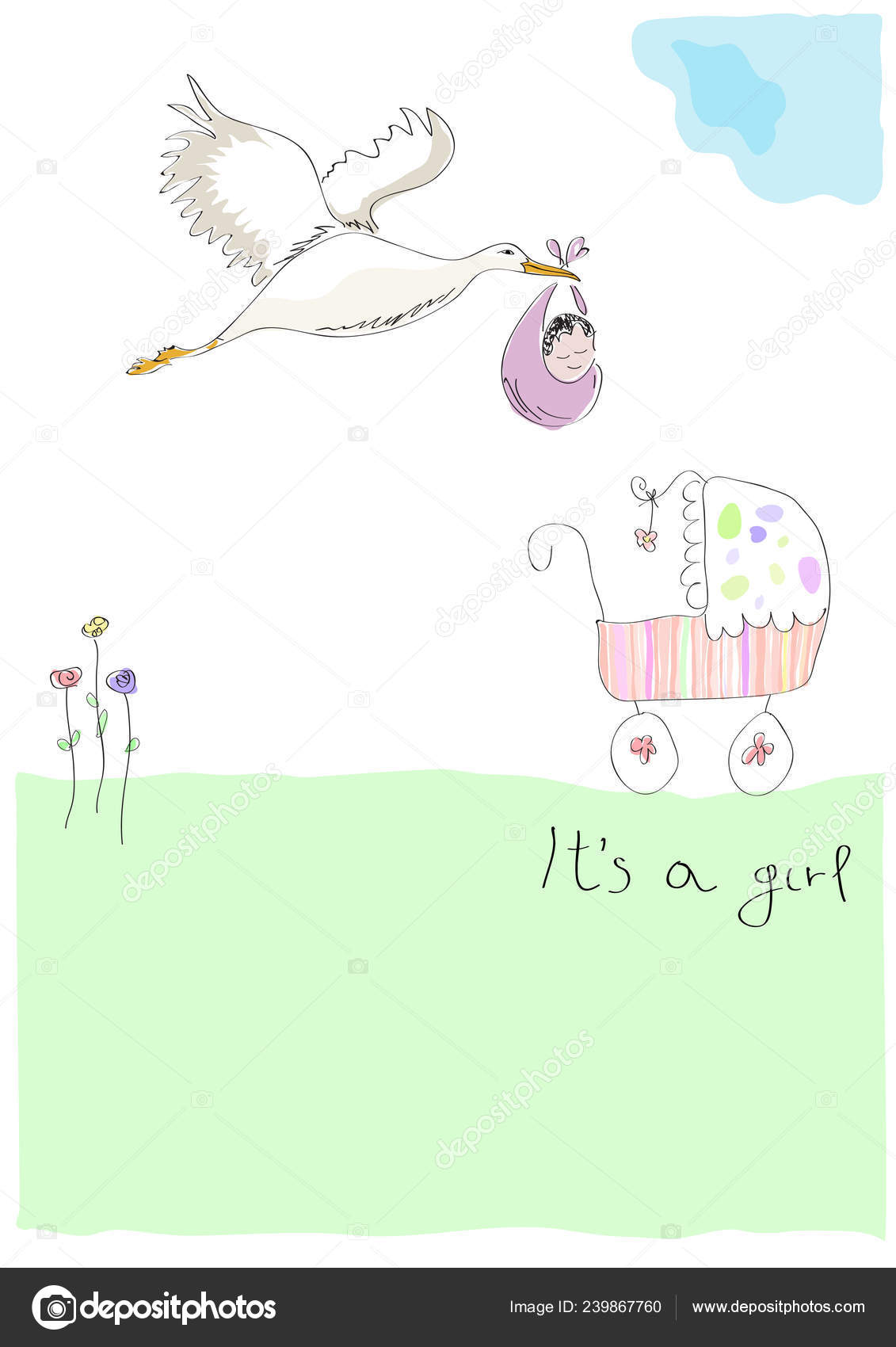 stork birth announcement