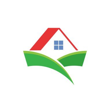 Vektör işareti, kırmızı kır evi