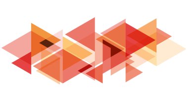 Dijital boyama. Soyut geometrik renkli vektör afiş ve arka plan. Üçgenler ve oklar içinde yeniden