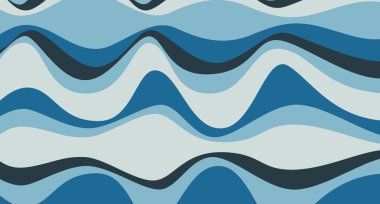 Vintage resim Digital. Soyut geometrik renkli vektör afiş ve arka plan. Renkli dalgalar