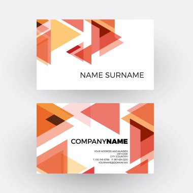 En az vektör soyut geometrik oklar ve üçgenler kırmızı ve beyaz arka plan ile. İş araba