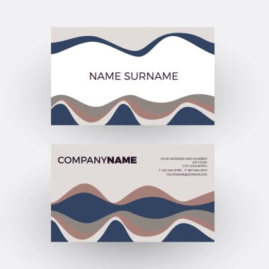 En az vektör soyut geometrik dalgalar de gri renk ile. Vintage ve pop arka plan. Kartvizit