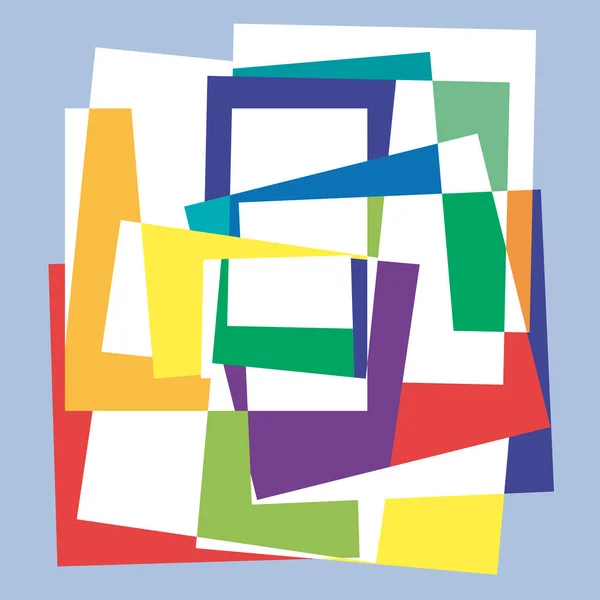 Digital målning. Abstrakta geometriska färgglada vector bakgrund — Stock vektor