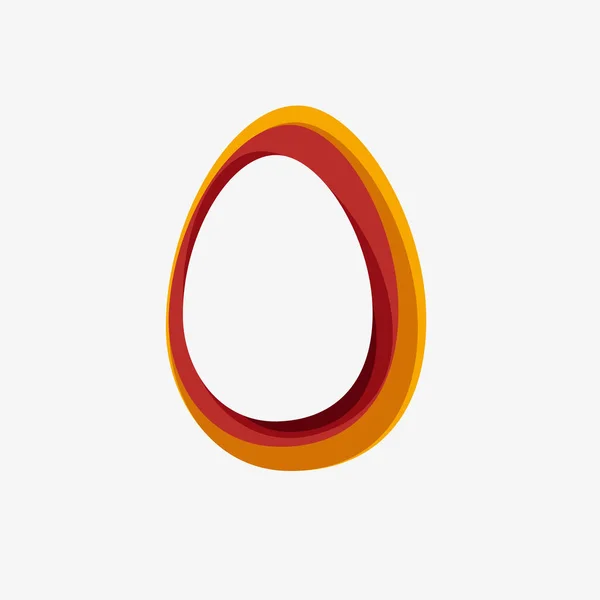 Abstract Vector Shape Egg Easter Concept — Stock Vector