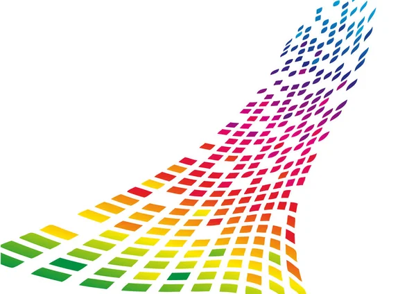 Cyfrowy Streszczenie Tło Wektor Rainbow Pikseli — Wektor stockowy