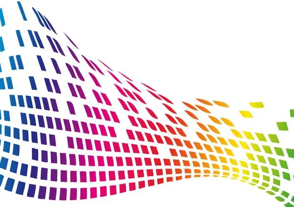 Cyfrowy streszczenie tło wektor z rainbow pikseli — Wektor stockowy