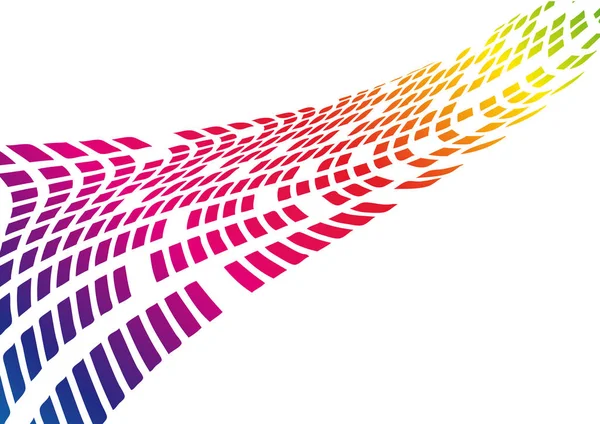 Digitala abstrakt vektorbakgrund med rainbow pixel — Stock vektor