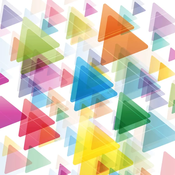 Abstracte geometrische achtergrond, vectorillustratie met driehoek — Stockvector
