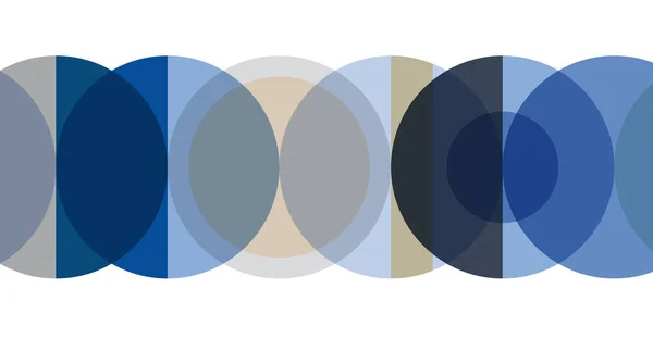 Digitale Malerei Abstrakte Geometrische Bunte Vektorbanner Und Hintergrund Kreise Blu — Stockvektor