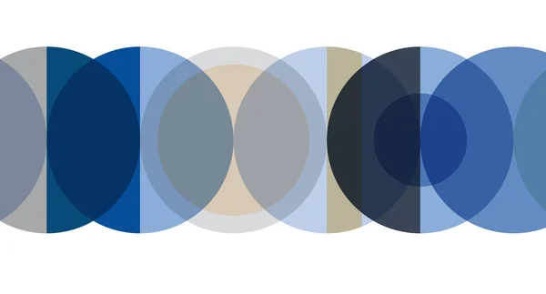 Peinture Numérique Bannière Vectorielle Géométrique Colorée Abstraite Fond Cercles Blu — Image vectorielle