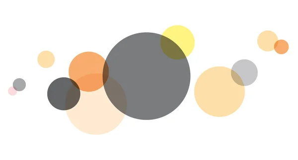 Pintura Digital Banner Vetorial Colorido Geométrico Abstrato Fundo Círculos — Vetor de Stock