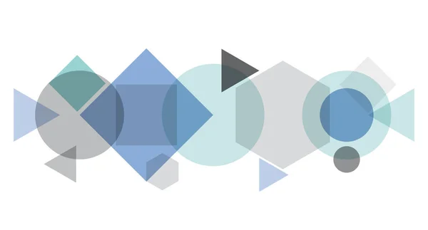 デジタル絵画 抽象的な幾何学的なカラフルなベクター バナーと背景 青色のポリゴン — ストックベクタ