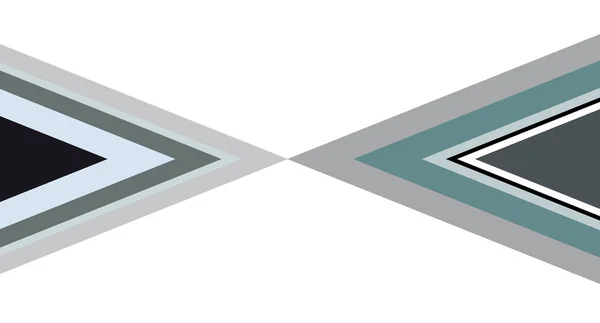 デジタル ビンテージ絵画 抽象的な幾何学的なカラフルなベクター バナーと背景 三角形 — ストックベクタ