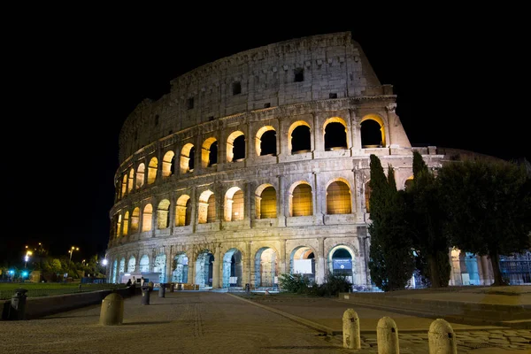 Rome Circus Coliseum Verlicht Nachts — Stockfoto