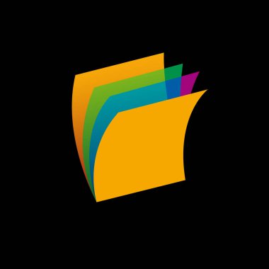 Vektör logo delmek kağıt