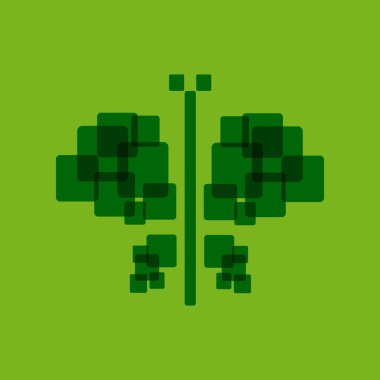 Vektör logo dijital kelebek