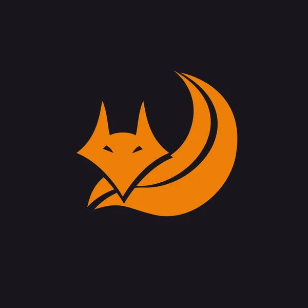 Vektor Logotypen Abstrakt Fox Begreppet List — Stock vektor