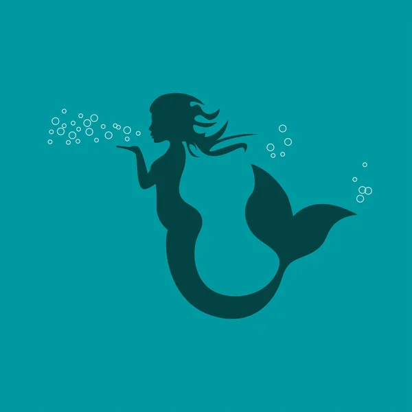 Vector Logo Sirena Soplado — Vector de stock