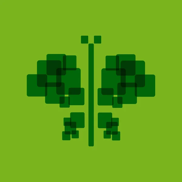 ベクトルのロゴのデジタル蝶 — ストックベクタ