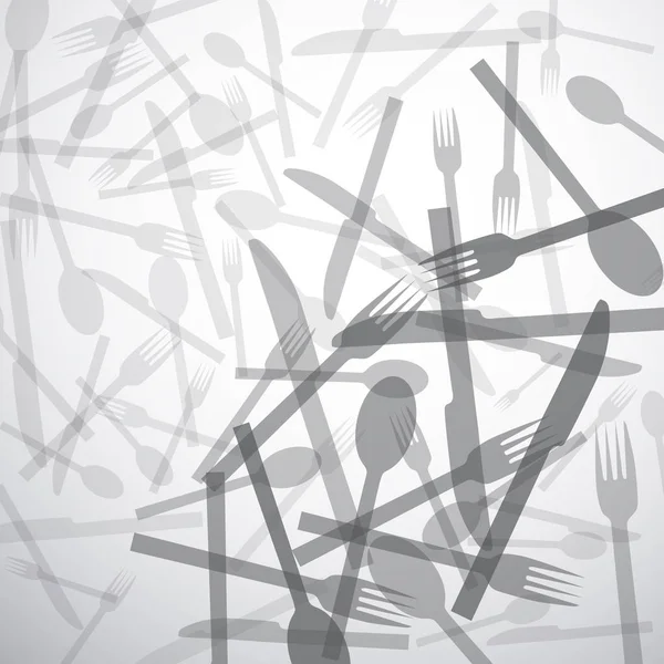 Restaurant Vectoriel Vaisselle Contexte — Image vectorielle
