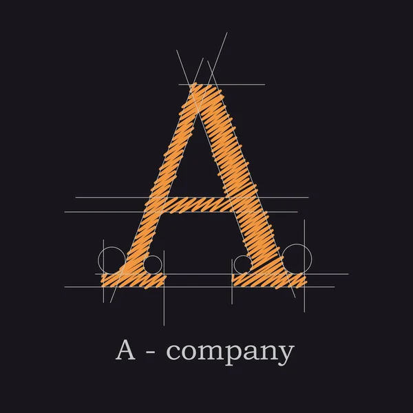 Diseño Del Logo Del Vector Letra — Vector de stock