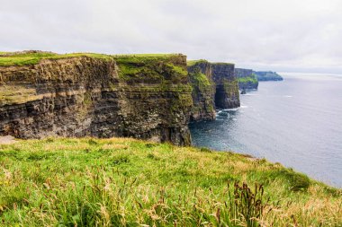 Manzara İrlanda. Moher kayalıklarla
