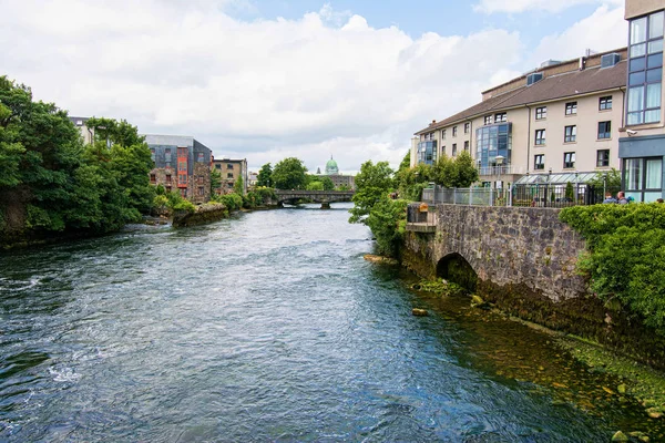Krajiny Irska Galway City Řeka Corrib — Stock fotografie