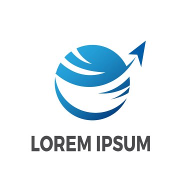 Seyahat hedef vektör logo tasarım şablonu