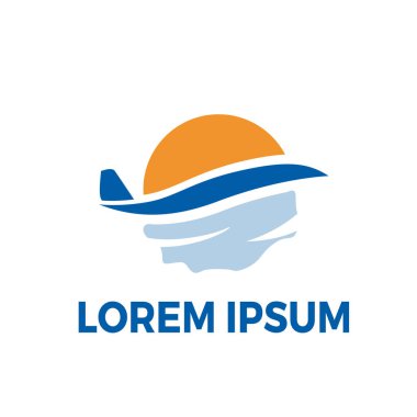 Seyahat hedef vektör logo tasarım şablonu