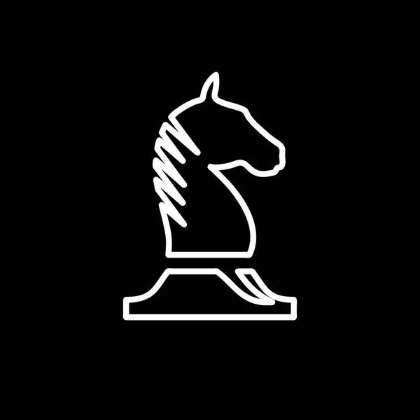 Vector Tecken Hästen Schack — Stock vektor