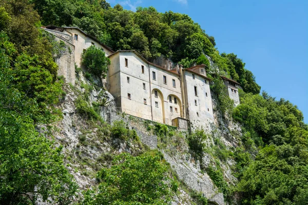 Greccio Italië Hermitage Heiligdom Opgericht Door Sint Franciscus Van Assisi — Stockfoto