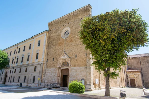 Toeristische Weergave Van Rieti Lazio Italië Augustinus Kerk — Stockfoto