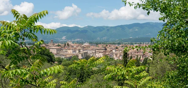 Ciudad Rieti Lazio Italia Paisaje Urbano Vista Desde Arriba — Foto de Stock