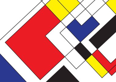 Retro ve geometrik tasarım arka plan kareler ve uzay kopyalayın