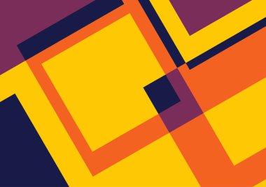 Retro ve geometrik tasarım arka plan kareler ve uzay kopyalayın