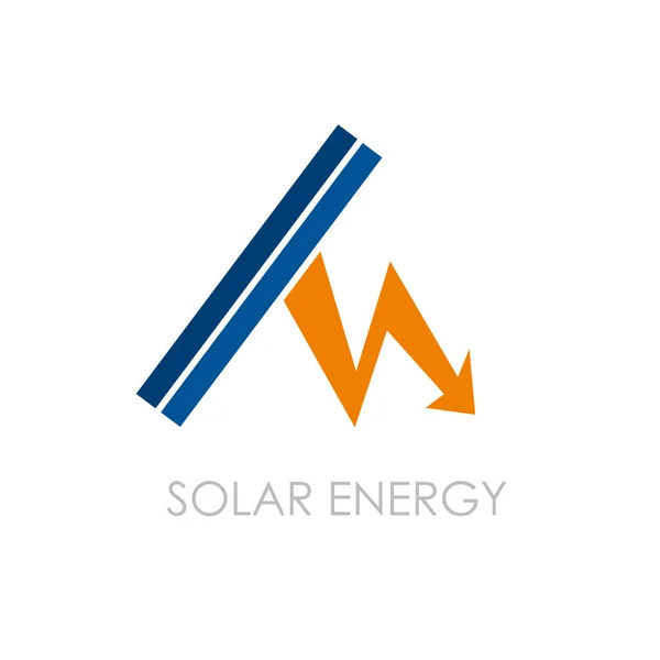 Logo Vectoriel Énergie Solaire — Image vectorielle