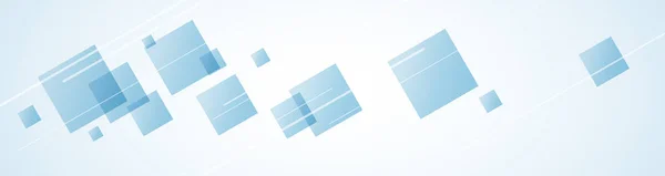 矢量抽象背景蓝色正方形和像素 页眉和横幅 — 图库矢量图片