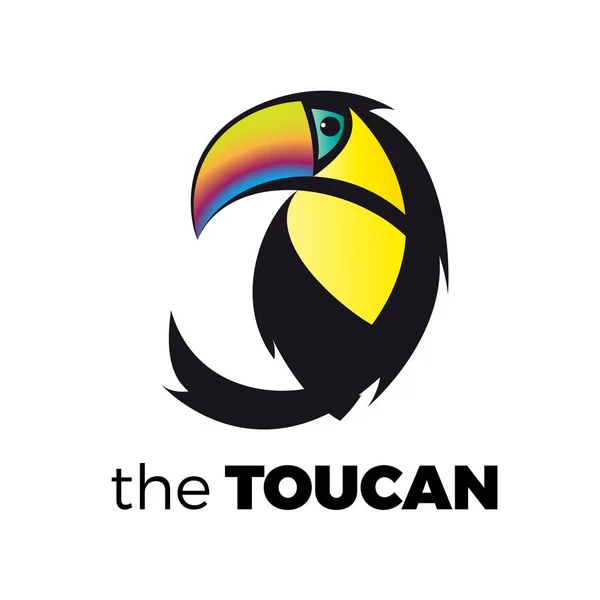 Logotipo Vectorial Abstracto Toucan — Archivo Imágenes Vectoriales