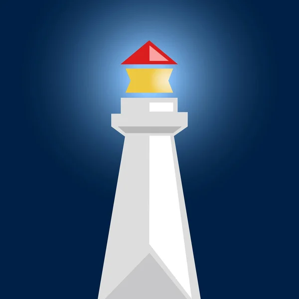 Farol. Logotipo vetorial simples — Vetor de Stock