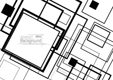 Arka plan ile soyut en az geometrik kare şekilleri Tasarla 