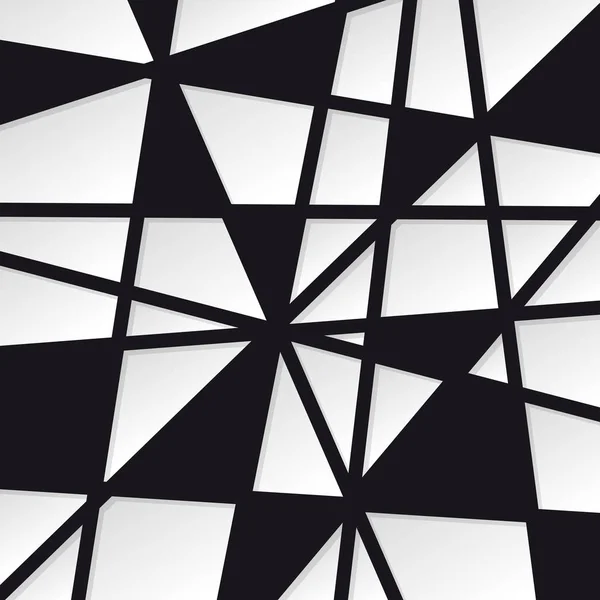 Geometrisk abstrakt svart bakgrund — Stock vektor