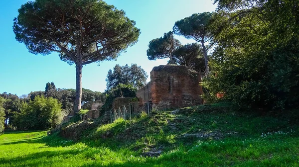 Portus was een grote kunstmatige haven van het oude Rome. — Stockfoto