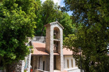 Greccio, Italya. St. Francis of Assi tarafından dikilen Hermitage mabedi