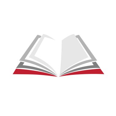 Vektör logo kitap ve kitapçı