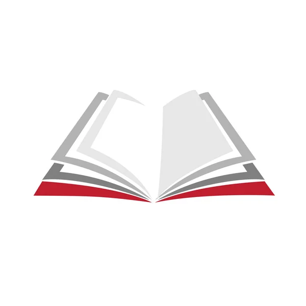 Livro de logotipo do vetor e livraria — Vetor de Stock