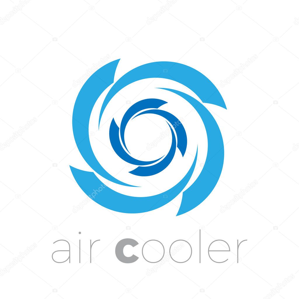 Vector logo air cooler, air conditioning, ventilator