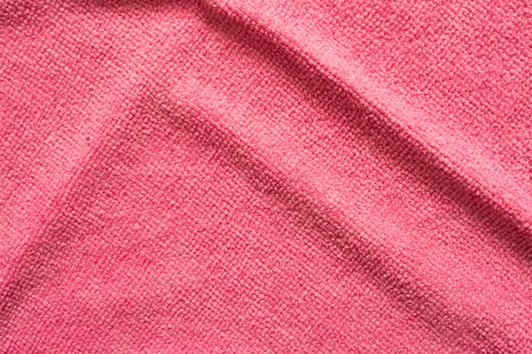 Superficie de tela de microfibra rosa, fondo de patrón macro textil — Foto de Stock